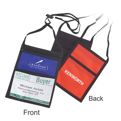 Neck Wallet w/ ID Window & Pen Pocket